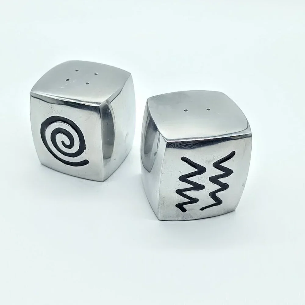 Wilton Armetale Reggae Pewter Salt & Pepper Shakers